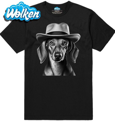 Obrázek produktu Pánské tričko Jezevčík s Kloboukem