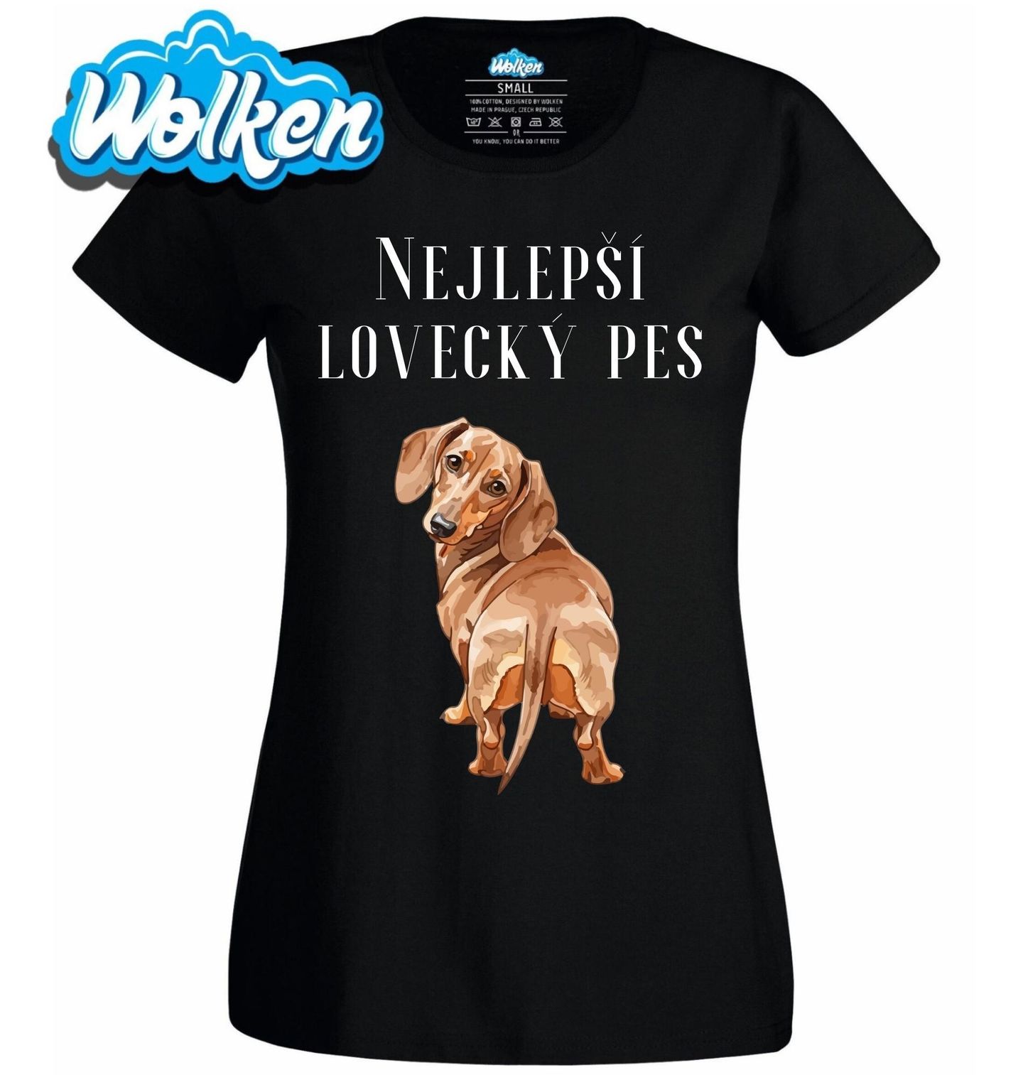 Dámské tričko Jezevčík Nejlepší lovecký pes.jpg