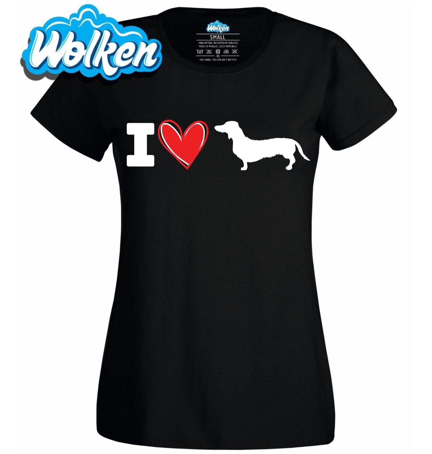 Dámské tričko Miluju Jezevčíky.jpg