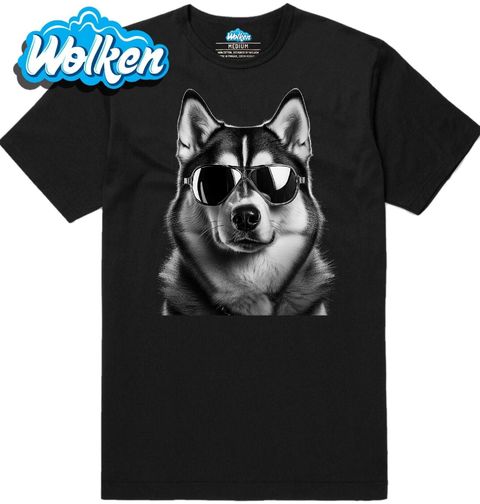 Obrázek produktu Pánské tričko Sibiřský husky s Brýlemi