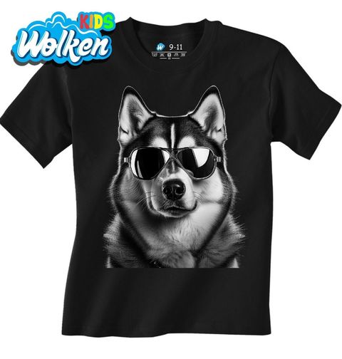 Obrázek produktu Dětské tričko Sibiřský husky s Brýlemi