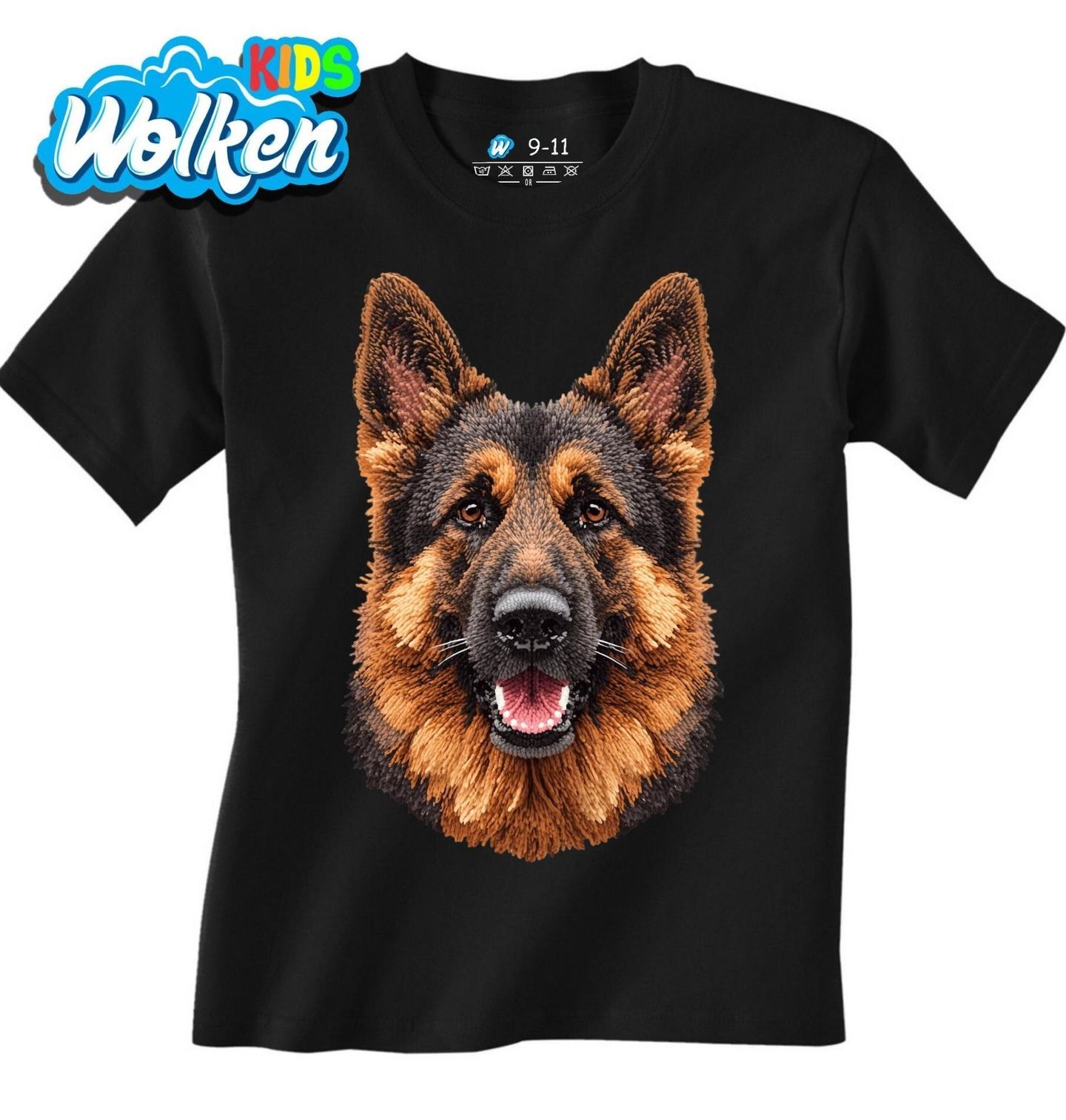 Dětské tričko Háčkovaný Německý ovčák.jpg