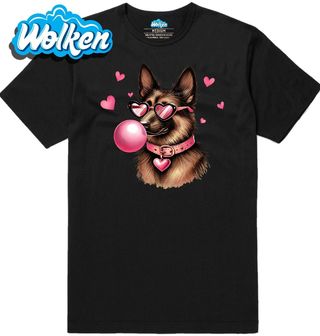 Pánské tričko Německý ovčák se Žvýkačkou.jpg