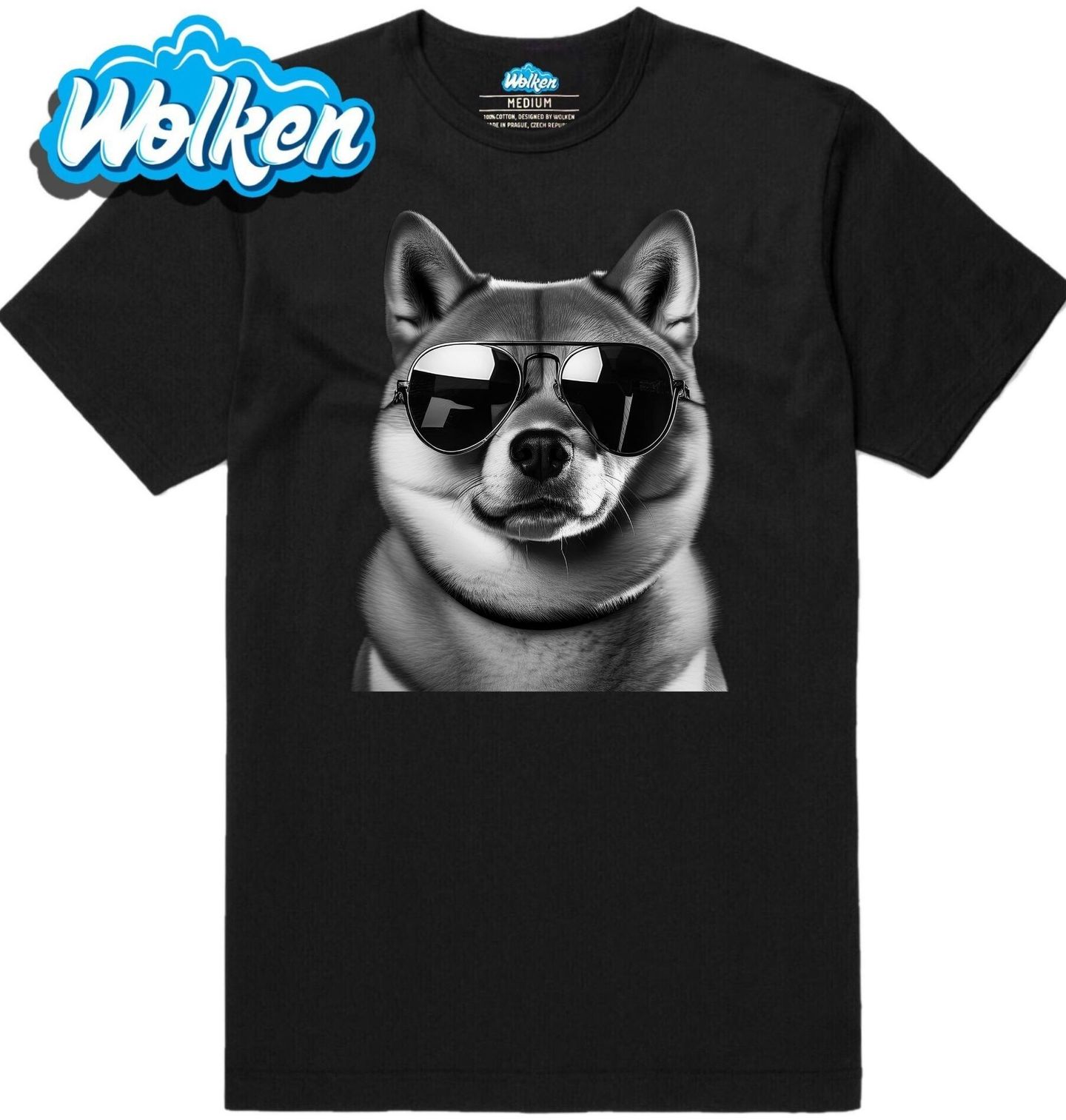 Pánské tričko Shiba-Inu v Brýlích.jpg