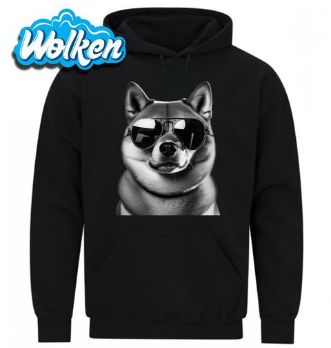 Obrázek produktu Pánská mikina Shiba-Inu s Brýlemi
