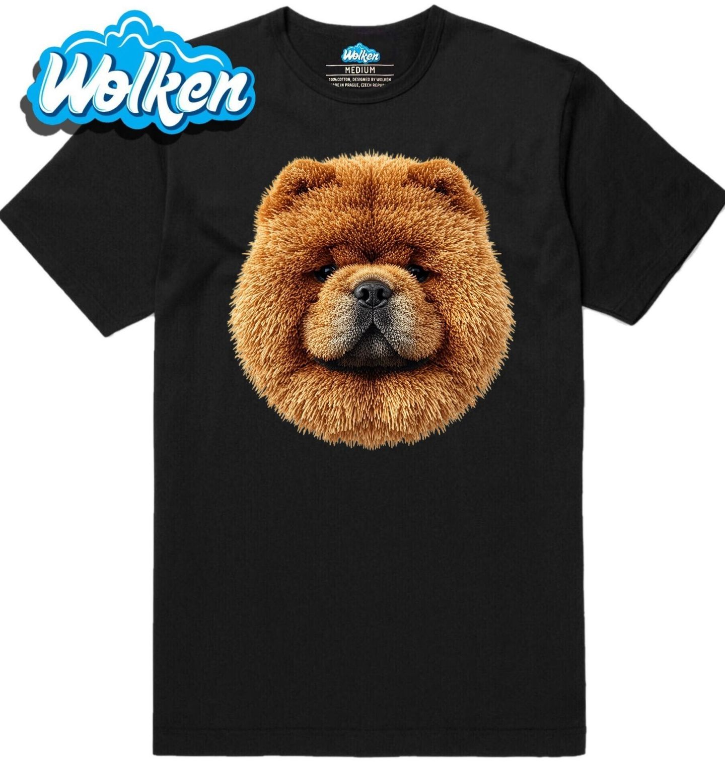 Pánské tričko Háčkovaný Chow Chow.jpg