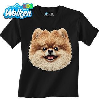 Dětské tričko Háčkovaný Pomeranian.jpg