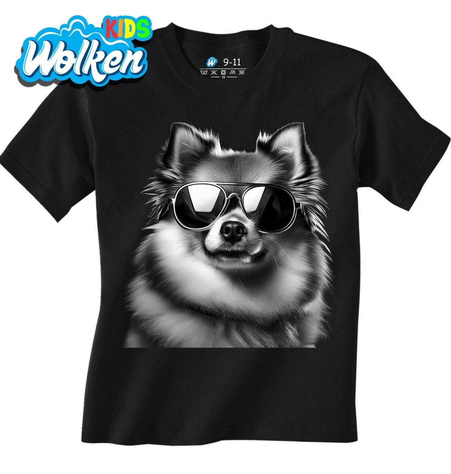 Dětské tričko Pomeranian v Brýlích.jpg