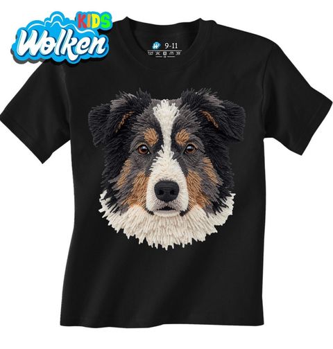 Obrázek produktu Dětské tričko Háčkovaná Border kolie