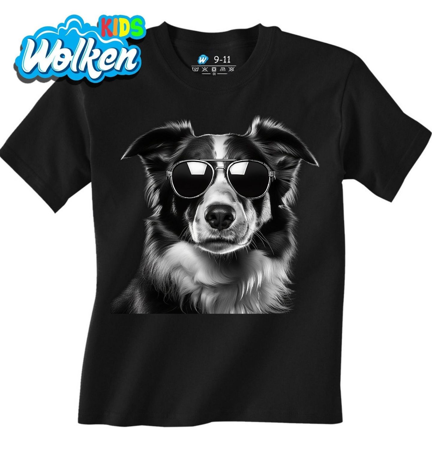 Dětské tričko Border kolie v Brýlích.jpg