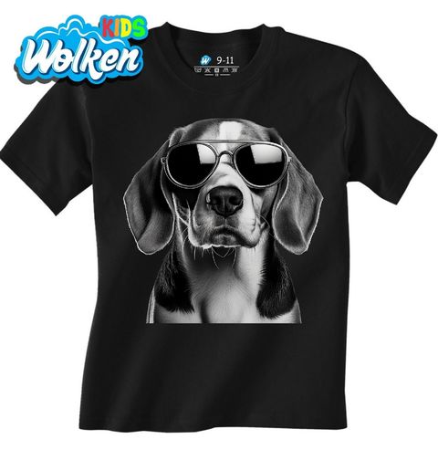 Obrázek produktu Dětské tričko Bígl s Brýlemi