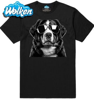 Pánské tričko Bernský salašnický pes v Brýlích.jpg