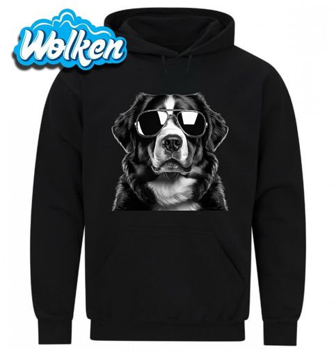 Obrázek produktu Pánská mikina Bernský salašnický pes s Brýlemi