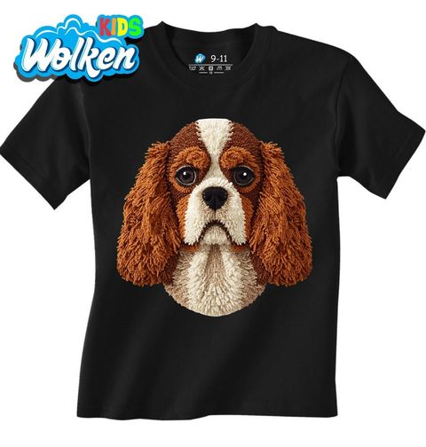 Obrázek produktu Dětské tričko Hnědý Háčkovaný Kavalír king charles španěl