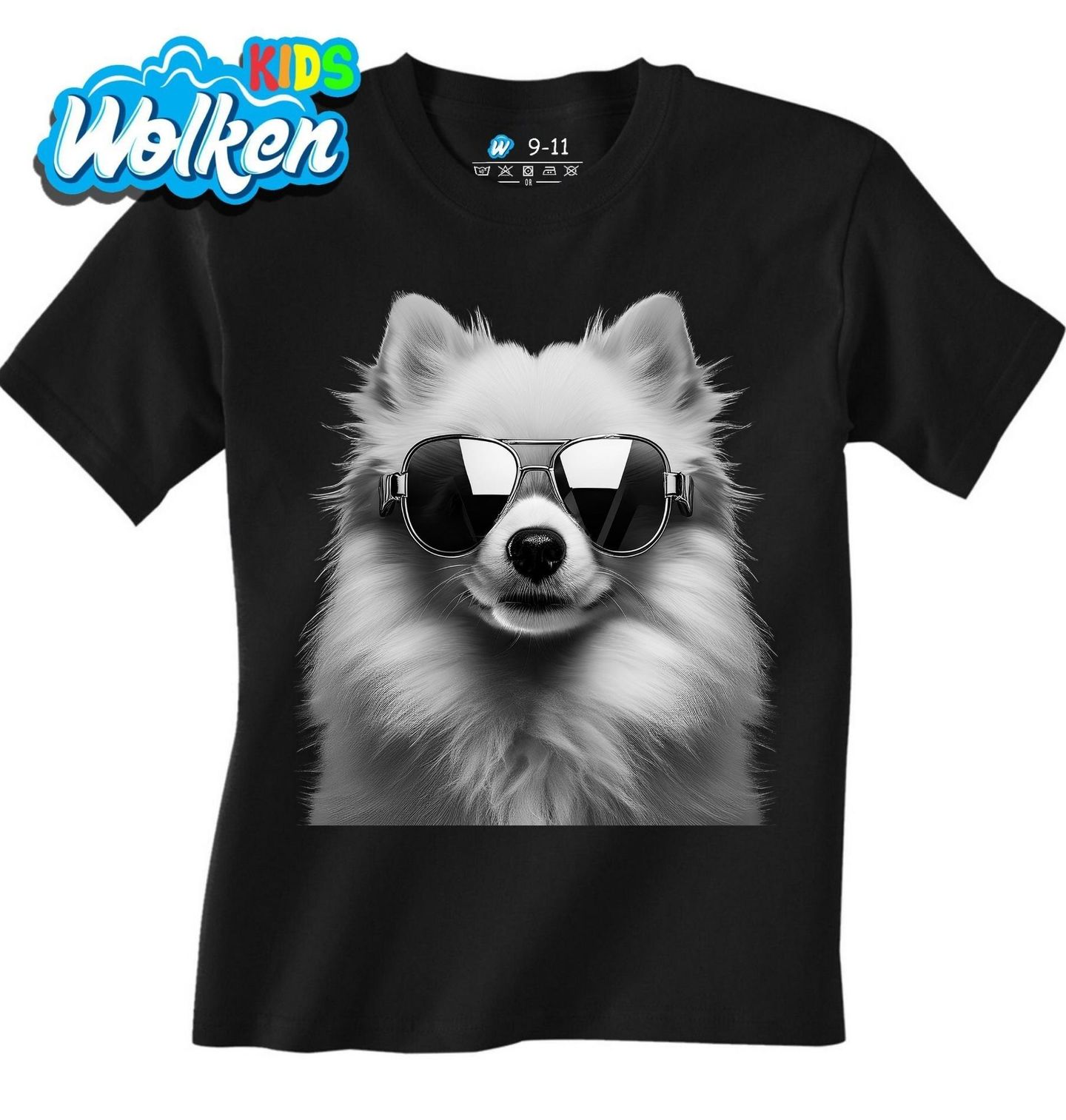 Dětské tričko Finský špic v Brýlích.jpg