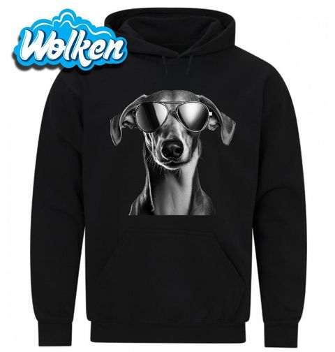 Obrázek produktu Pánská mikina Anglický chrt s Brýlemi