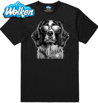 Pánské tričko Bretaňský ohař v Brýlích.jpg