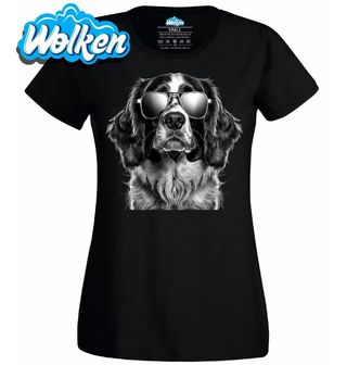 Dámské tričko Bretaňský ohař v Brýlích.jpg