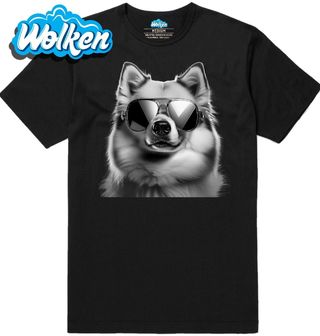 Pánské tričko Americký eskymácký pes v Brýlích.jpg