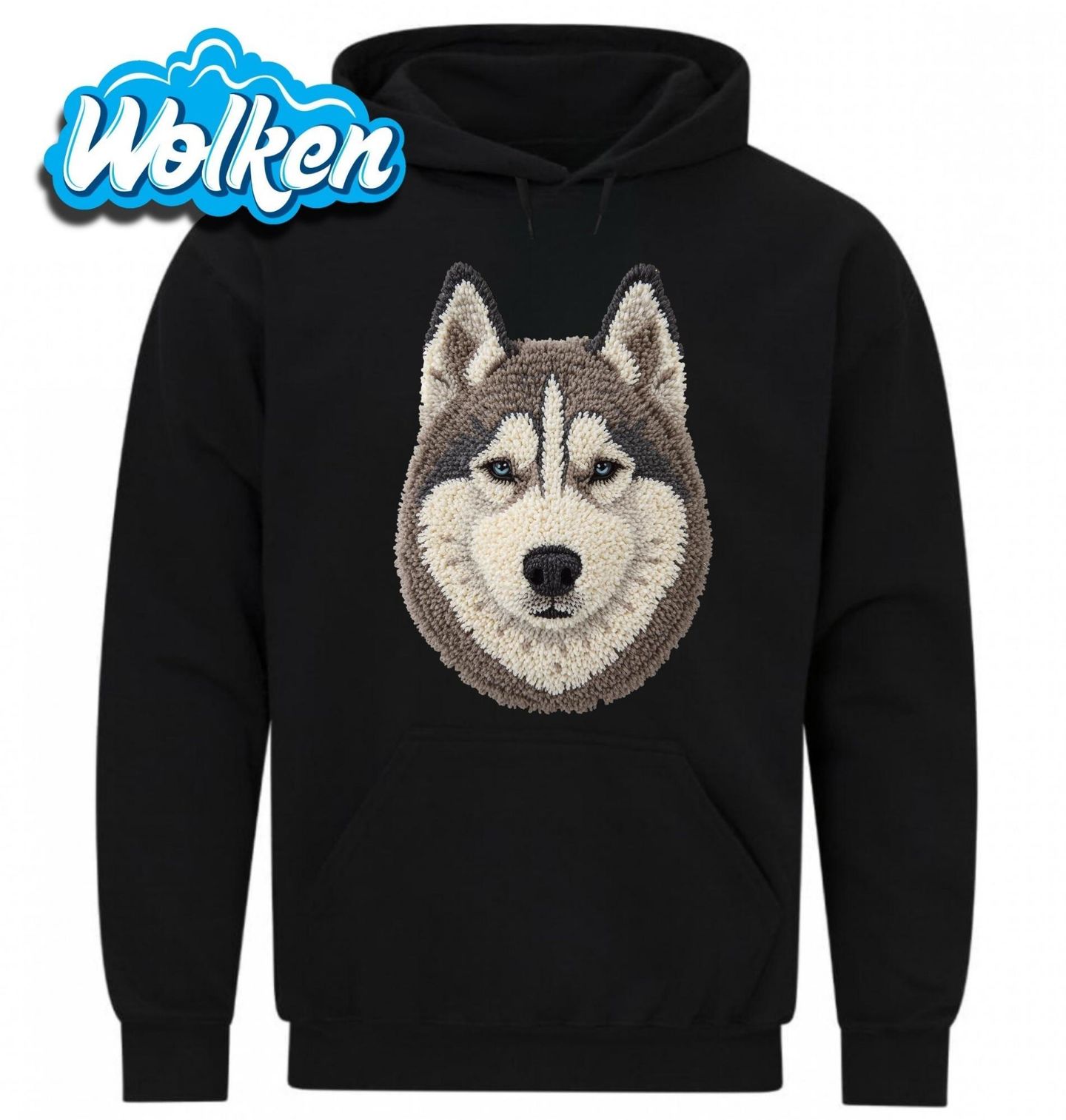 Mikina Háčkovaný Aljašský malamut.jpg