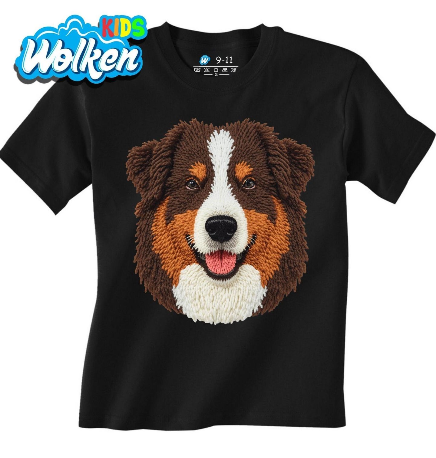 Dětské tričko Háčkovaný Australský ovčák.jpg