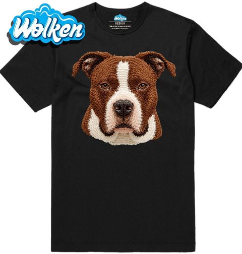 Obrázek produktu Pánské tričko Háčkovaný Americký stafordšírský teriér