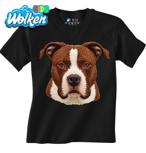 Obrázek produktu Dětské tričko Háčkovaný Americký stafordšírský teriér