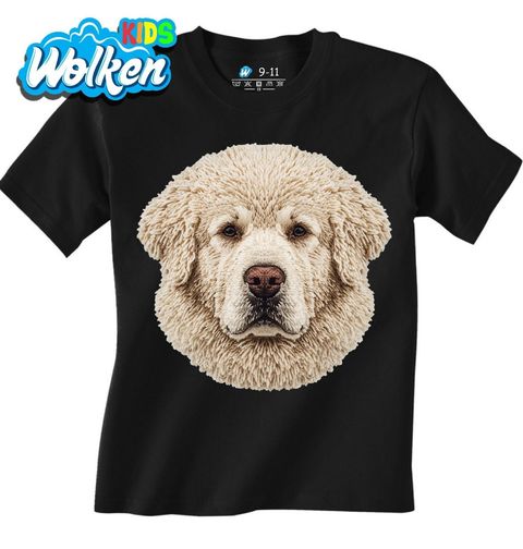 Obrázek produktu Dětské tričko Háčkovaná Bílá Tibetská doga