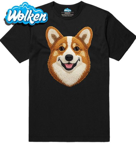 Obrázek produktu Pánské tričko Háčkovaný Corgi Pembroke