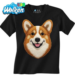 Dětské tričko Háčkovaný Corgi Pembroke.jpg