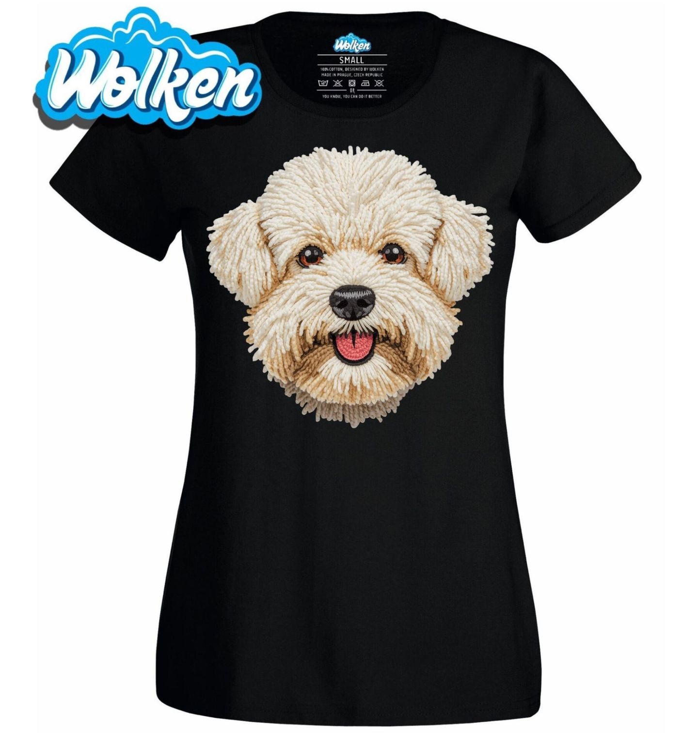 Dámské tričko Háčkovaný Maltipoo.jpg