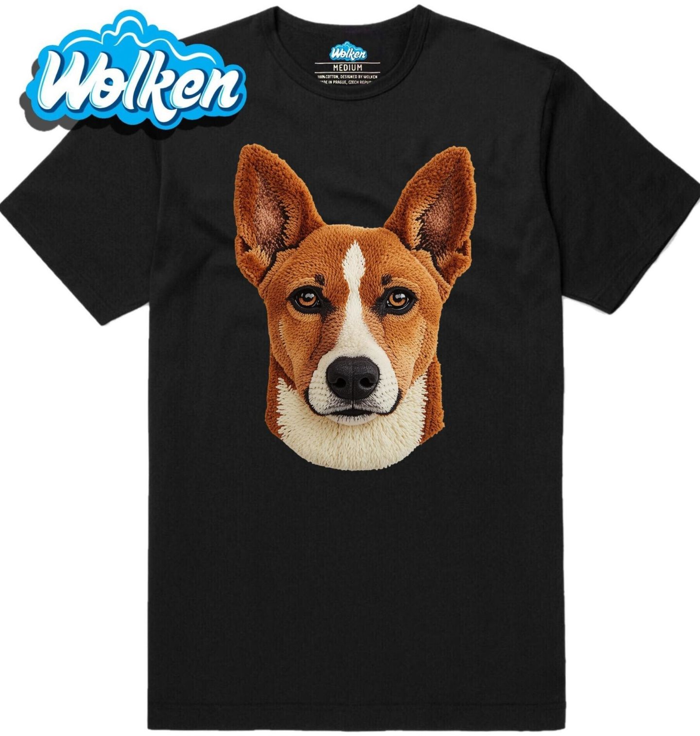 Pánské tričko Háčkovaný Basenji.jpg