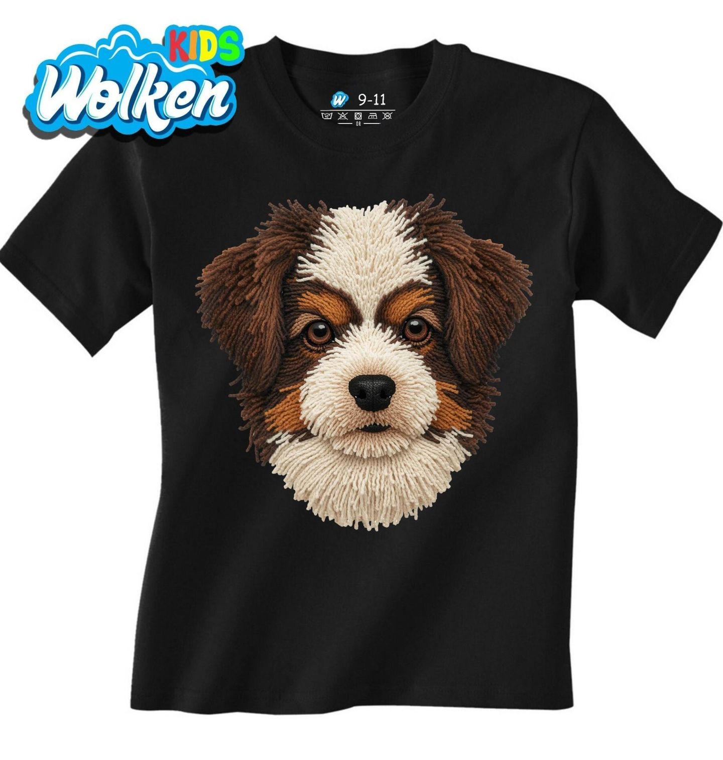 Dětské tričko Háčkovaný Miniaturní australský ovčák.jpg