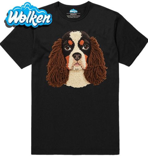 Obrázek produktu Pánské tričko Háčkovaný Kavalír king Charles španěl