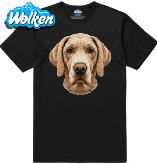 Pánské tričko Háčkovaný Výmarský ohař.jpg