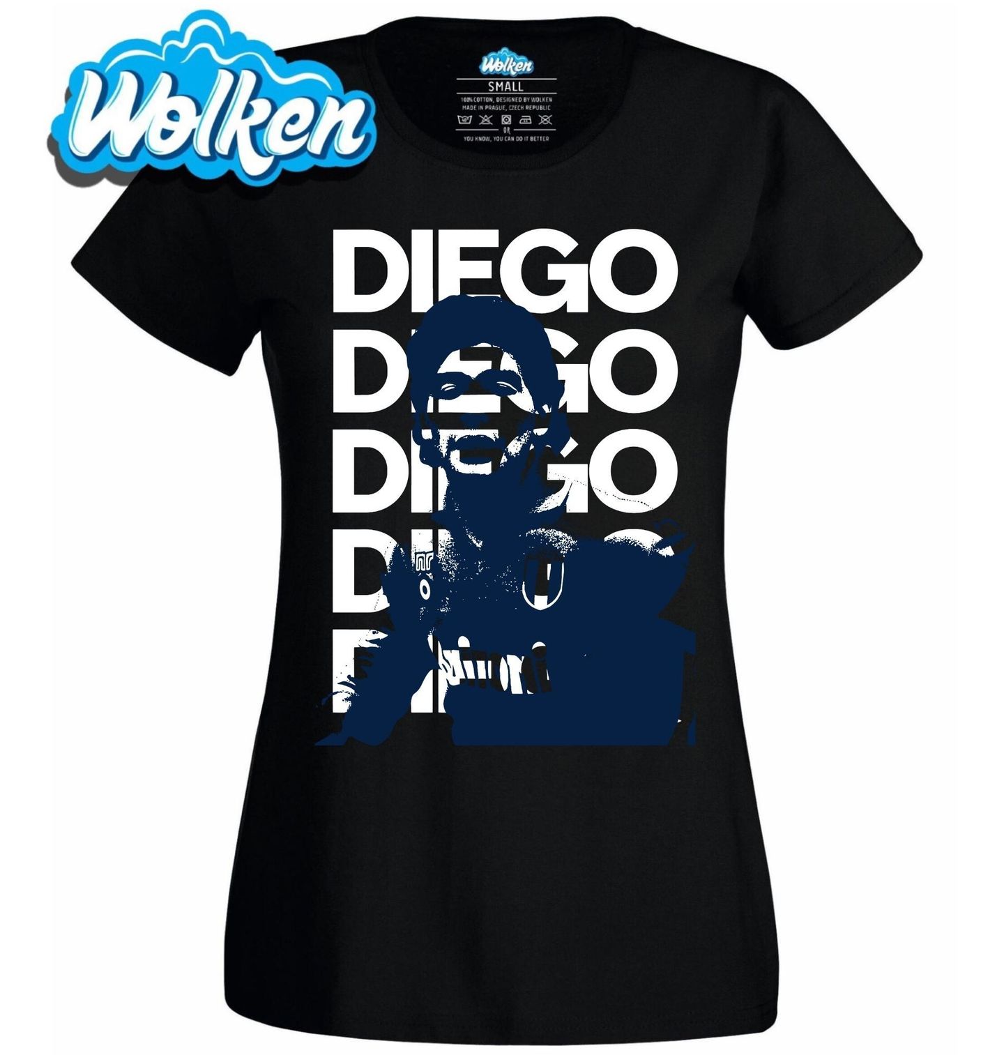 Dámské tričko Retro Fotbalová Legenda Diego Maradona.jpg