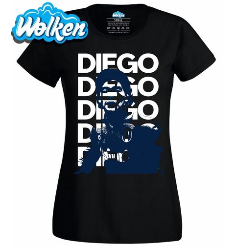Obrázek produktu Dámské tričko Retro Fotbalová Legenda Diego Maradona