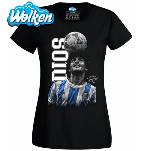 Obrázek produktu Dámské tričko Bůh Diego Maradona DIOS 10