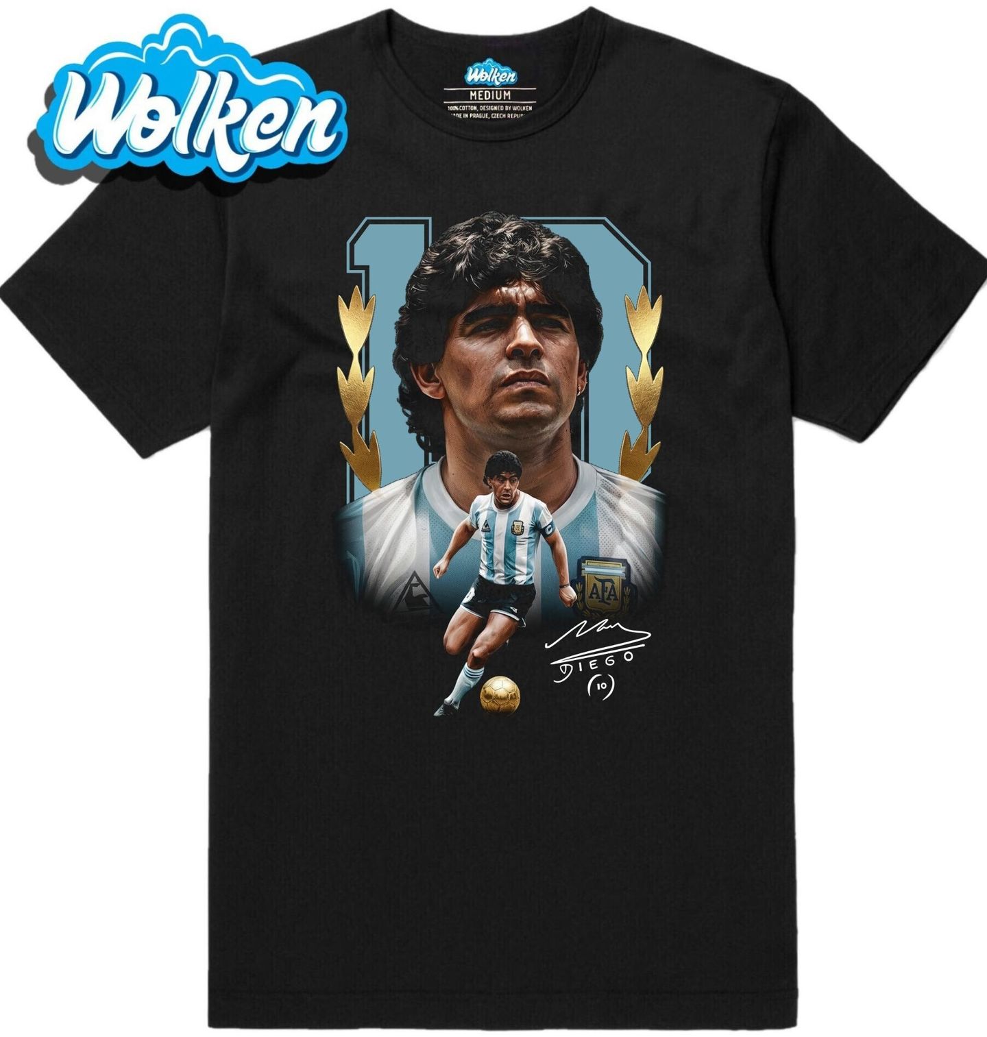 Pánské tričko Zlatá Legenda Diego Maradona 10.jpg