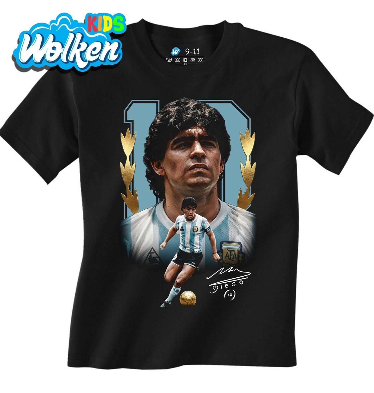Dětské tričko Zlatá Legenda Diego Maradona 10.jpg