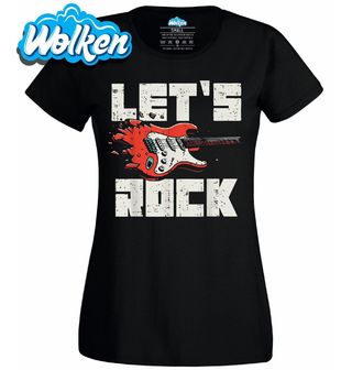 Dámské tričko Elektrická Kytara Let’s Rock.jpg
