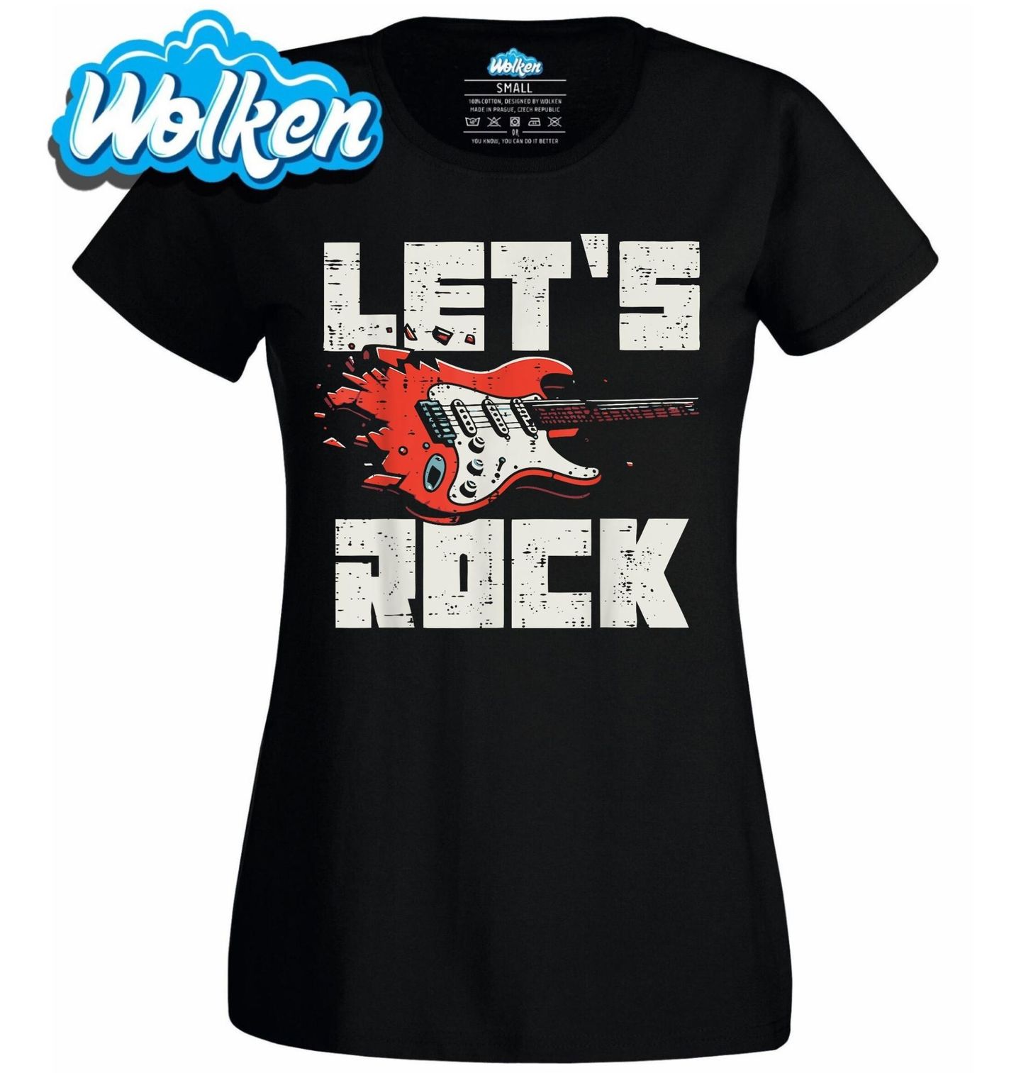 Dámské tričko Elektrická Kytara Let’s Rock.jpg