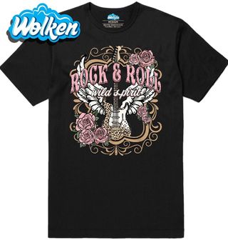 Pánské tričko Kytara s Křídly Rock & Roll Wild Spirit.jpg