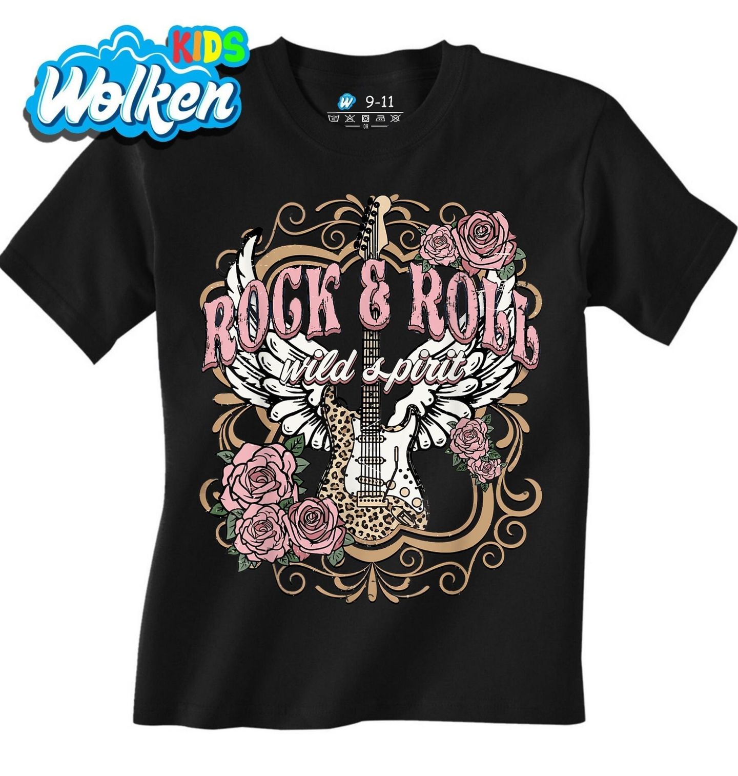 Dětské tričko Kytara s Křídly Rock & Roll Wild Spirit.jpg