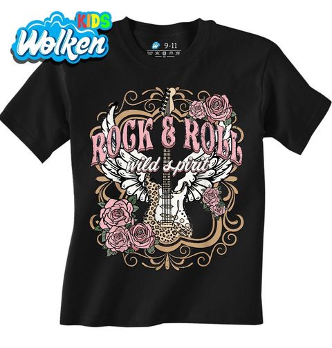 Obrázek produktu Dětské tričko Kytara s Křídly Rock & Roll Wild Spirit
