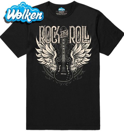 Obrázek produktu Pánské tričko Vintage Kytara s Křídly Rock and Roll