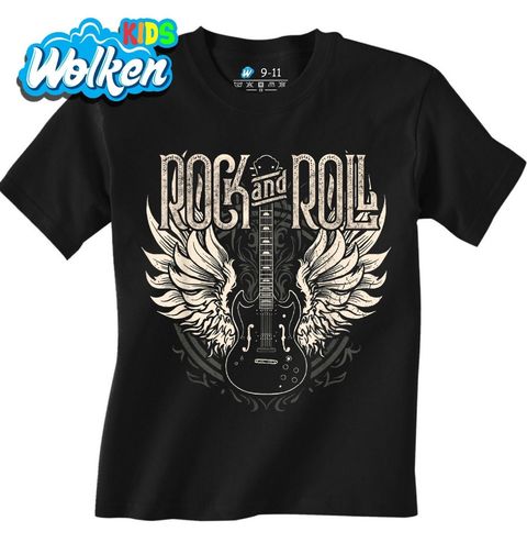 Obrázek produktu Dětské tričko Vintage Kytara s Křídly Rock and Roll