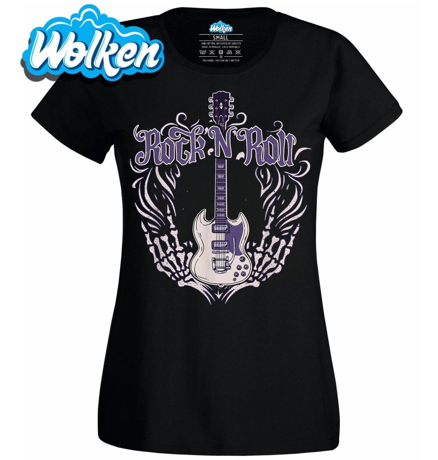 Dámské tričko Temná Kytara Rock N Rollu.jpg