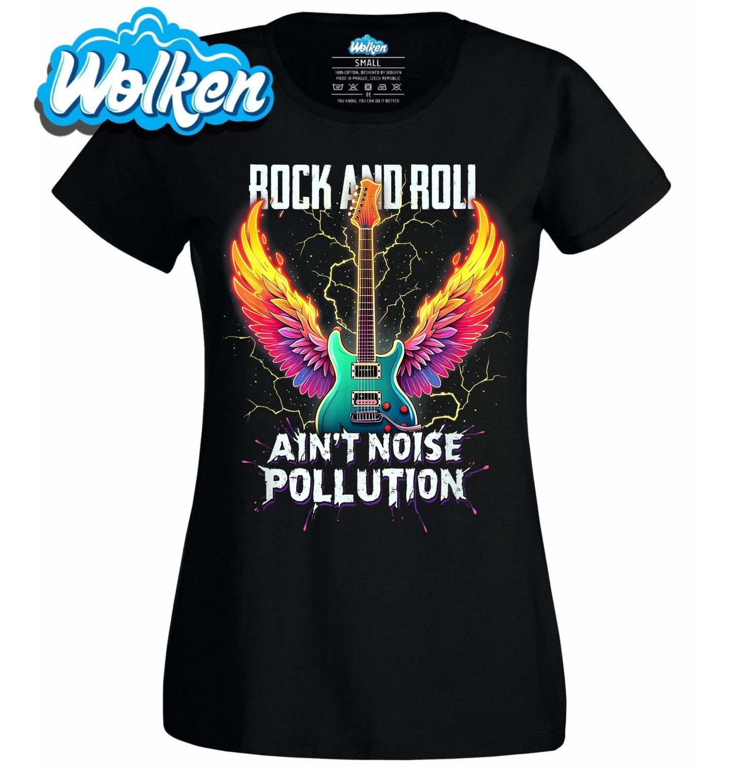 Dámské tričko Rock and Roll není hluk.jpg