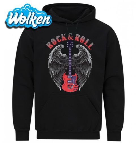 Obrázek produktu Pánská mikina Andělská Kytara Rock & Roll